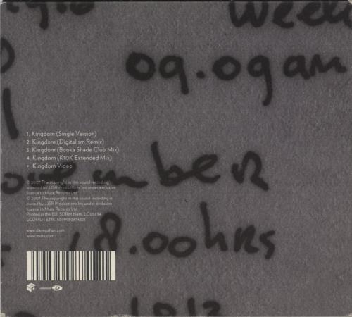 David Gahan Kingdom CD single (CD5 / 5") UK DGNC5KI596833
