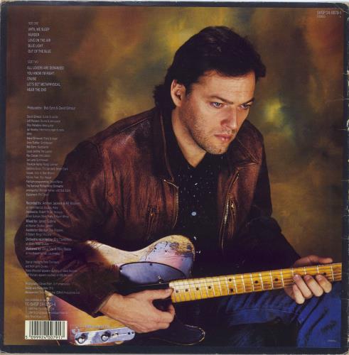 David Gilmour About Face - Test Pressing + Proof Sleeve vinyl LP album (LP record) UK DGLLPAB772660