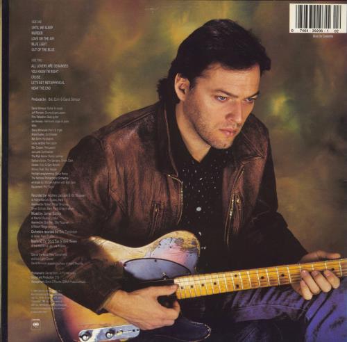 David Gilmour About Face vinyl LP album (LP record) US DGLLPAB802117