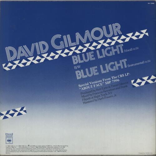 David Gilmour Blue Light 12" vinyl single (12 inch record / Maxi-single) Australian DGL12BL80755