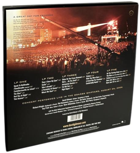 David Gilmour Live In Gdansk Vinyl Box Set UK DGLVXLI463537