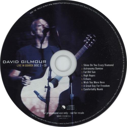 David Gilmour Live In Gdansk 4-CD album set UK DGL4CLI666672