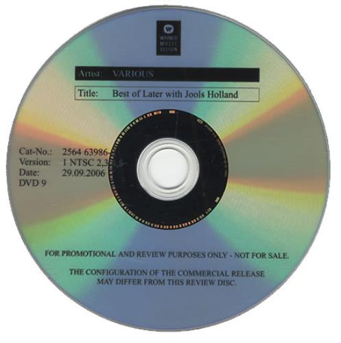 David Gilmour On An Island promo DVD-R UK DGLDRON423102