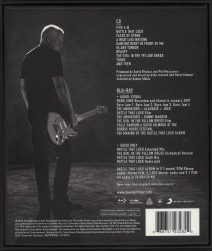 David Gilmour Rattle That Lock - CD + Blu-Ray Disc - Deluxe Edition CD Album Box Set UK DGLDXRA879267
