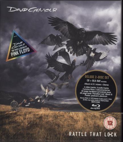 David Gilmour Rattle That Lock - Hype Stickered CD Album Box Set UK DGLDXRA723027