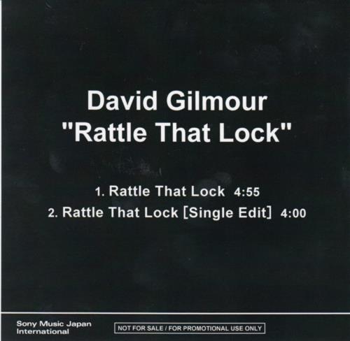 David Gilmour Rattle That Lock CD-R acetate Japanese DGLCRRA645511