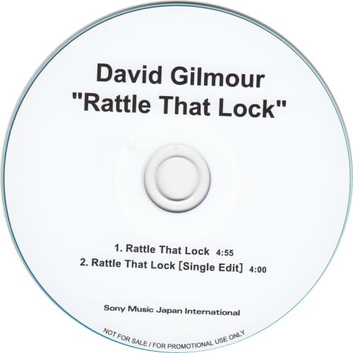 David Gilmour Rattle That Lock CD-R acetate Japanese DGLCRRA645511