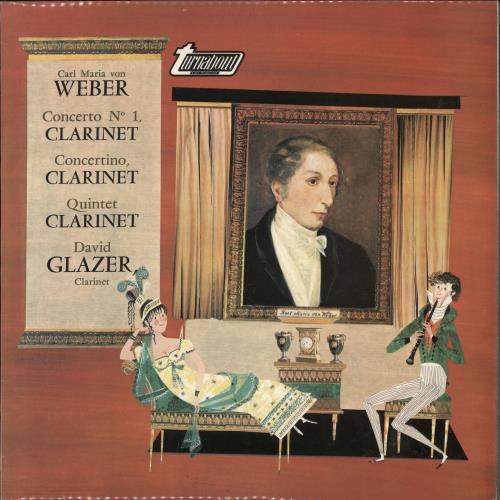 David Glazer Carl Maria Von Weber vinyl LP album (LP record) UK QNYLPCA701256
