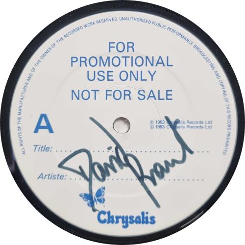 David Grant Stop And Go - White Label - Autographed 12" vinyl single (12 inch record / Maxi-single) UK D.G12ST745894