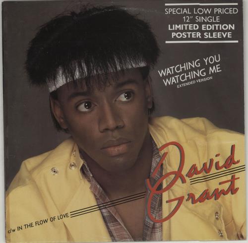 David Grant Watching You Watching Me - Poster Sleeve 12" vinyl single (12 inch record / Maxi-single) UK D.G12WA316475