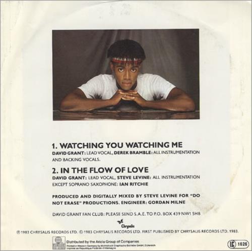 David Grant Watching You Watching Me 7" vinyl single (7 inch record / 45) German D.G07WA304680