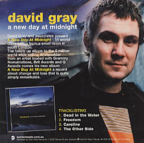 David Gray A New Day At Midnight - Sampler CD album (CDLP) Australian DGRCDAN310484
