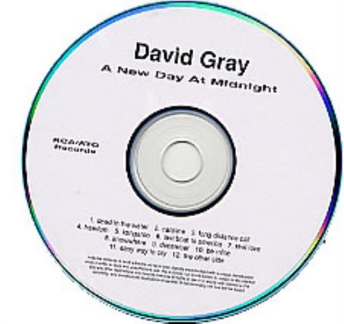 David Gray A New Day At Midnight CD-R acetate US DGRCRAN226501