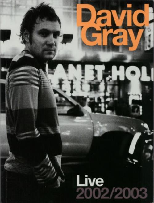 David Gray Live 2002/2003 tour programme US DGRTRLI239987