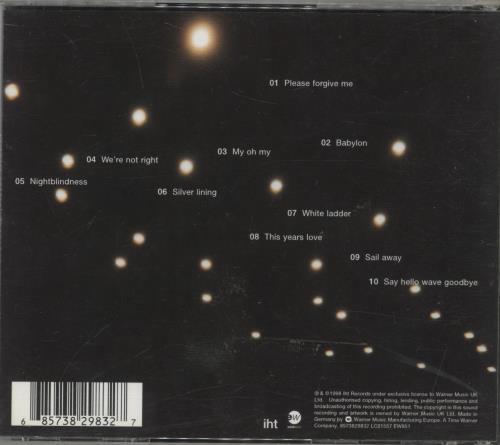 David Gray White Ladder CD album (CDLP) German DGRCDWH159627