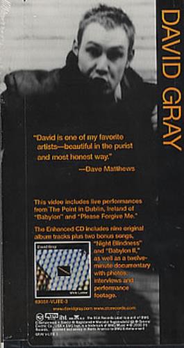 David Gray White Ladder video (VHS or PAL or NTSC) US DGRVIWH239947