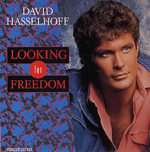 David Hasselhoff Looking For Freedom 7" vinyl single (7 inch record / 45) UK HAS07LO160320