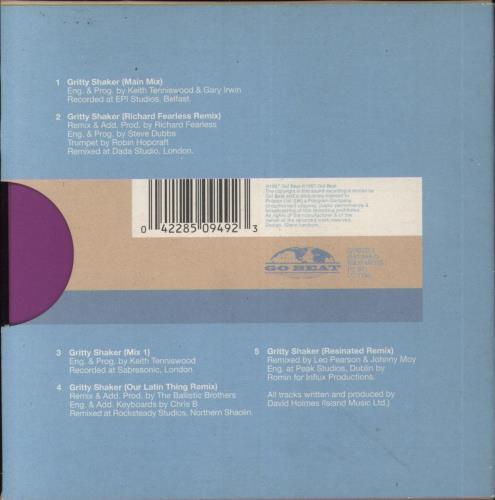 David Holmes Gritty Shaker CD single (CD5 / 5") UK DHMC5GR176547