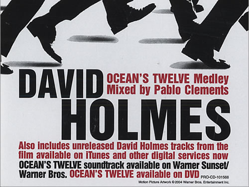 David Holmes Selections From Ocean's Twelve CD single (CD5 / 5") US DHMC5SE440931