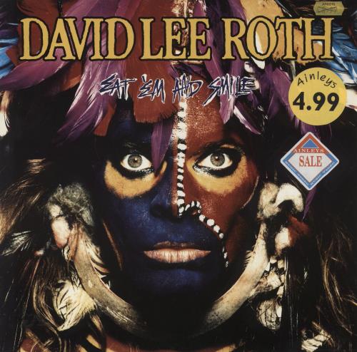 David Lee Roth Eat 'Em And Smile - Price Stickered vinyl LP album (LP record) UK DLRLPEA869730