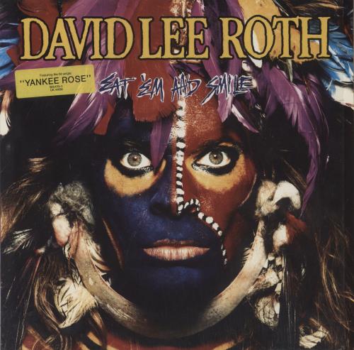 David Lee Roth Eat 'Em And Smile - Shrink with Sticker vinyl LP album (LP record) German DLRLPEA847105