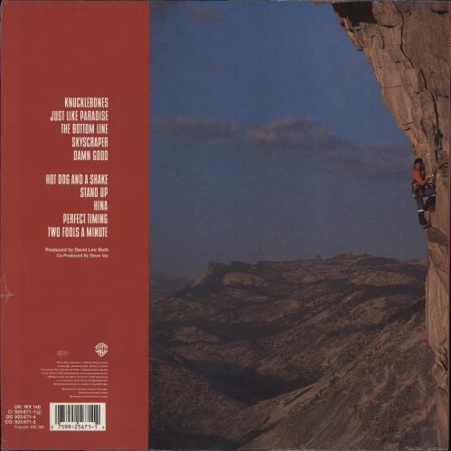 David Lee Roth Skyscraper + Opened Shrink vinyl LP album (LP record) UK DLRLPSK777523