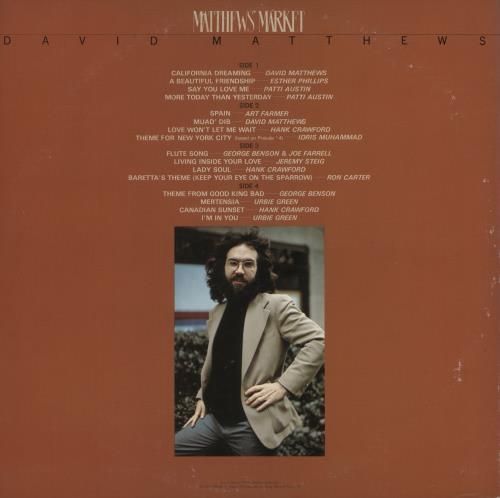David Matthews Matthew's Market 2-LP vinyl record set (Double LP Album) Japanese 2DM2LMA873659