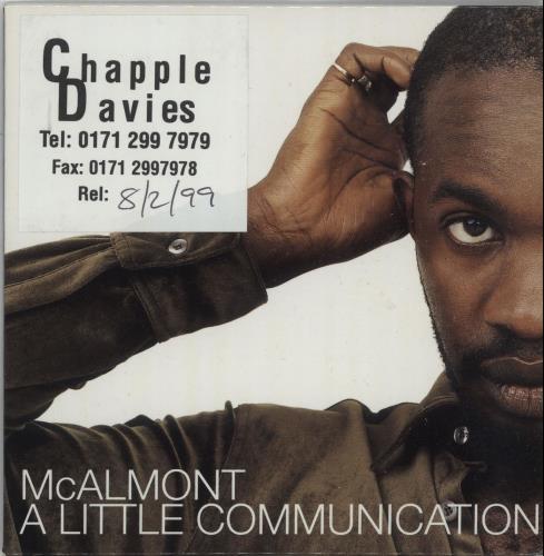 David McAlmont A Little Communication CD single (CD5 / 5") UK ACMC5AL135876