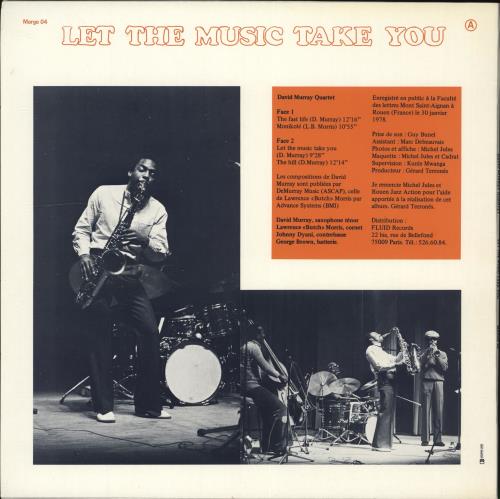 David Murray Let The Music Take You vinyl LP album (LP record) French DD7LPLE706059