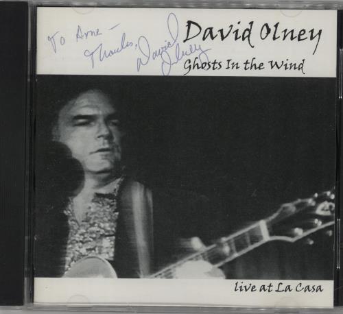 David Olney Ghosts In The Wind - Autographed CD album (CDLP) US 2L3CDGH761522