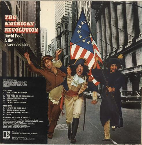 David Peel & Lower East Side The American Revolution vinyl LP album (LP record) UK DVPLPTH688991