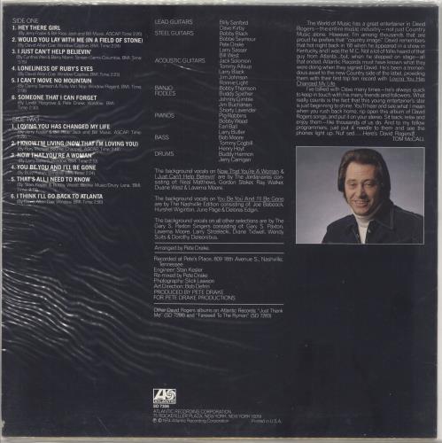 David Rogers Hey There Girl vinyl LP album (LP record) US D~RLPHE720788