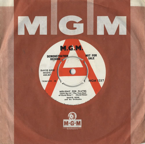 David Rose Holiday For Flutes 7" vinyl single (7 inch record / 45) UK RO807HO483093