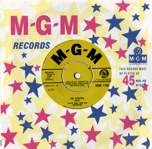 David Rose The Stripper - 2nd 7" vinyl single (7 inch record / 45) UK RO807TH414265