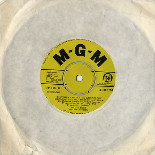 David Rose The Theme From 'The Wonderful World Of The Brothers Grimm' 7" vinyl single (7 inch record / 45) UK RO807TH481866