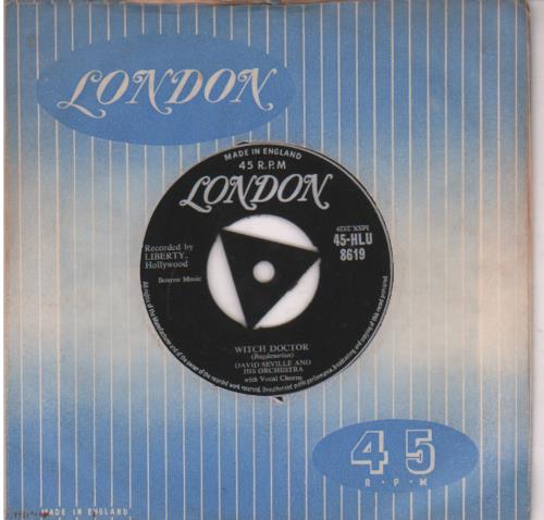 David Seville Witch Doctor 7" vinyl single (7 inch record / 45) UK D6707WI644977