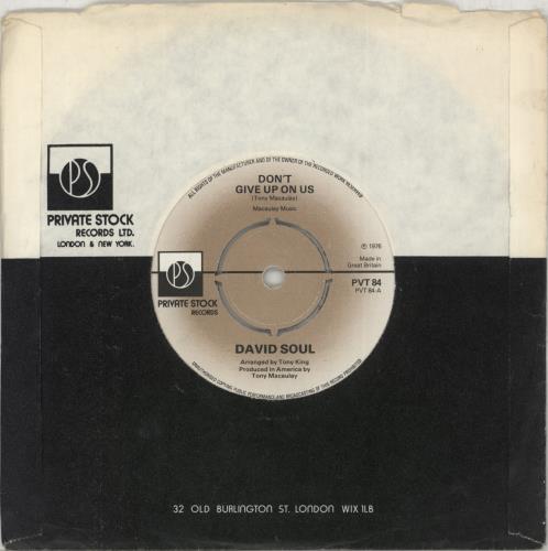 David Soul Don't Give Up On Us - 4pr 7" vinyl single (7 inch record / 45) UK UVD07DO242472