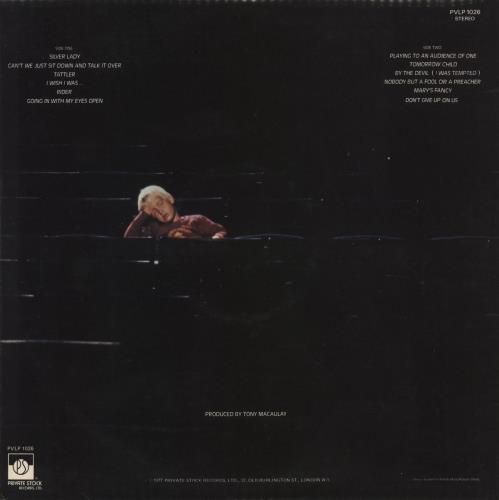 David Soul Playing To An Audience Of One vinyl LP album (LP record) UK UVDLPPL273707