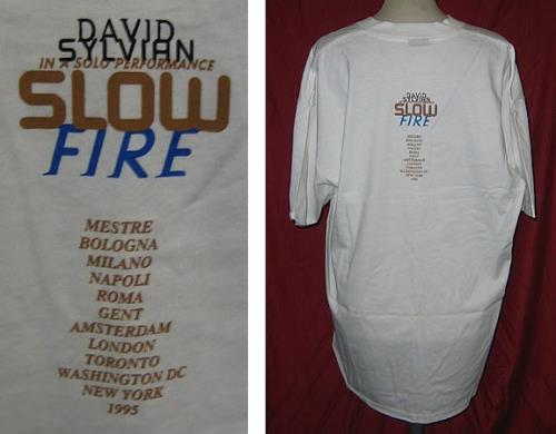 David Sylvian Acoustic Slowfire Tour t-shirt US SYLTSAC361944