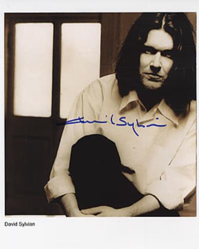 David Sylvian Autographed Photo photograph UK SYLPHAU313824