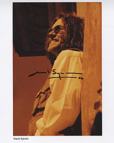David Sylvian Autographed Photo photograph UK SYLPHAU313825