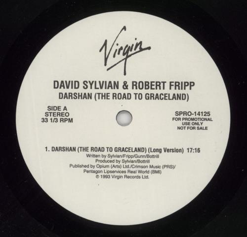 David Sylvian Darshan 12" vinyl single (12 inch record / Maxi-single) US SYL12DA29206