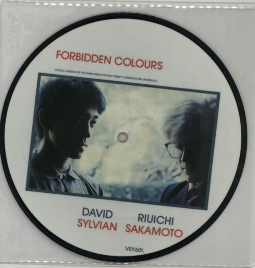 David Sylvian Forbidden Colours 7" vinyl picture disc (7 inch picture disc single) UK SYL7PFO586151