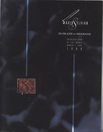 David Sylvian In Praise Of Shamans + Ticket tour programme UK SYLTRIN731615
