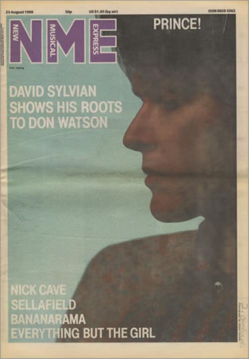 David Sylvian NME - 23 August 1986 magazine UK SYLMANM419586