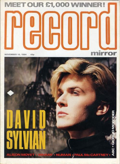 David Sylvian Record Mirror magazine UK SYLMARE165153