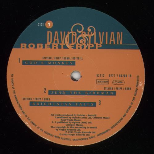 David Sylvian The First Day - VG 2-LP vinyl record set (Double LP Album) UK SYL2LTH864815