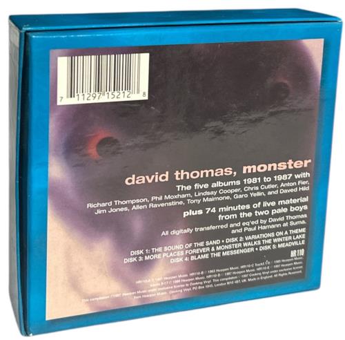 David Thomas (Ubu) Monster 5-CD album set UK DC05CMO876501