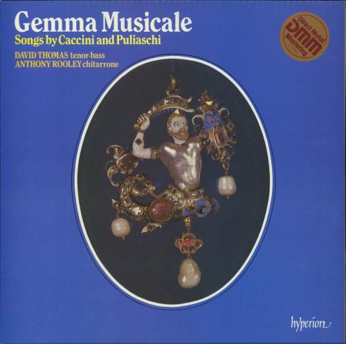 David Thomas [Vocal] Gemma Musicale (Songs By Caccini And Puliaschi) vinyl LP album (LP record) UK 487LPGE796688