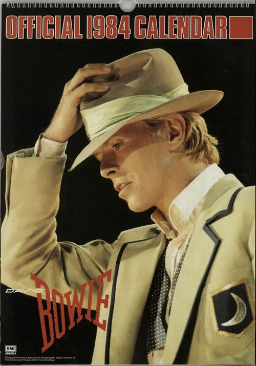 David Bowie Calendar 1984 Uk Calendar 626282 1984